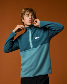 Amado Fleece Pullover - Men's, Ocean/Everglade