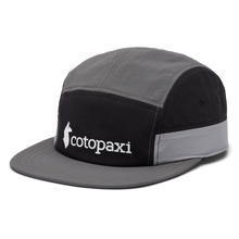 Cotopaxi Tech 5-Panel Hat, Black/Cinder