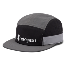 Cotopaxi Tech 5-Panel Hat, Black/Cinder