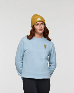 Lava Llama Crew Sweatshirt - Women's, Iceberg, Model Caitlyn