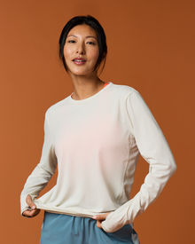 Sombra Long-Sleeve Sun Shirt, Chalk
