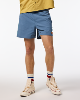 Brinco 5" Short - Solid - Men's, Steel Blue