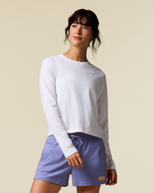 Flower Patch Long-Sleeve T-Shirt - Women's, White